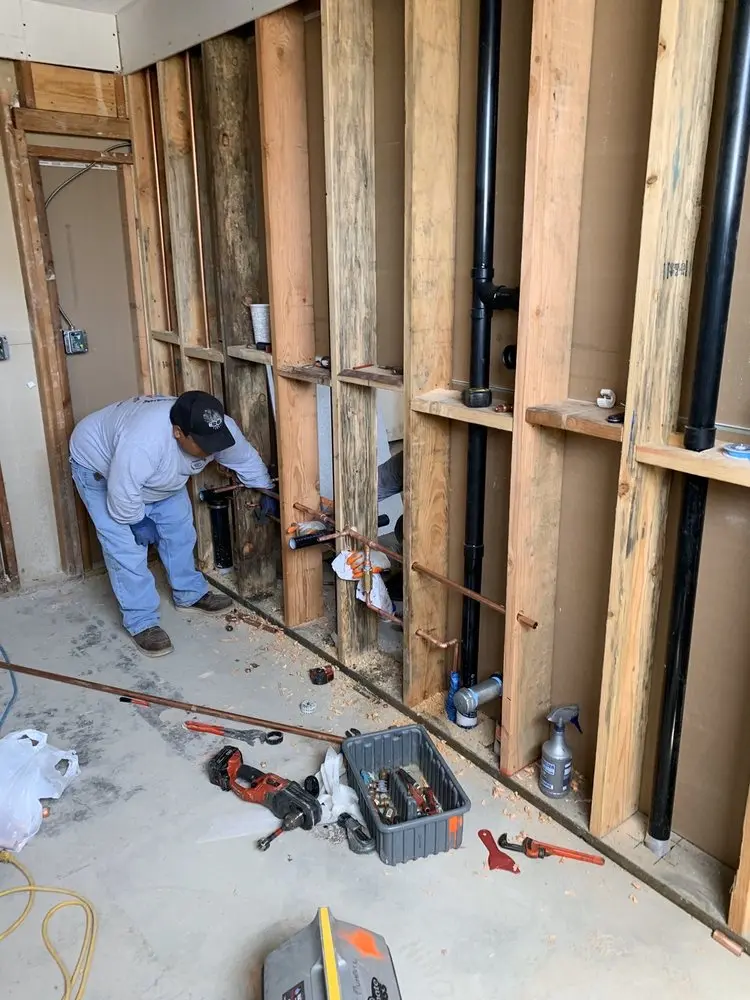 Commercial rough-in plumbing for Water Heater Replacement in East Ocean Avenue